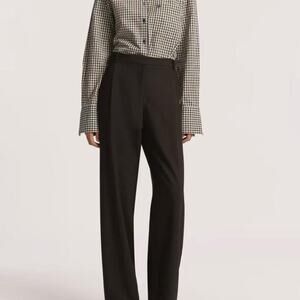 Victoria woods black & white gingham cotton shirt